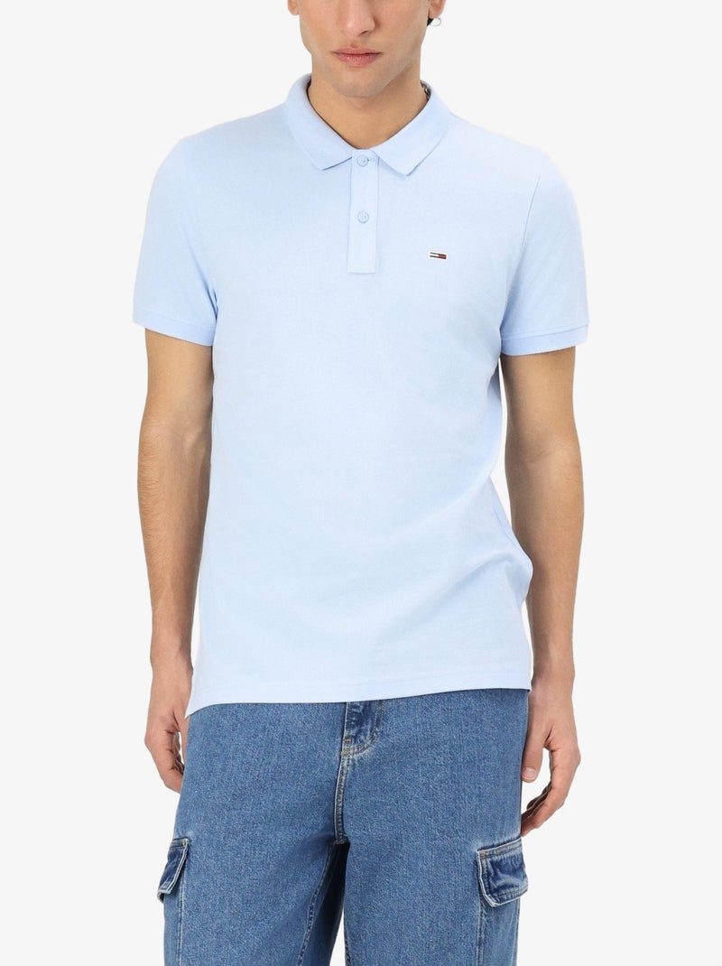 Polo Tommy jeans manches courtes Bleu - Kiabi