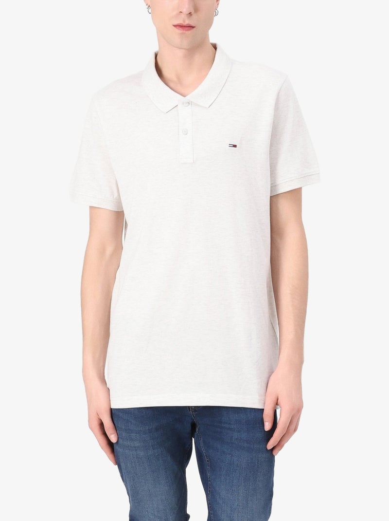 Polo Tommy jeans manches courtes Gris - Kiabi