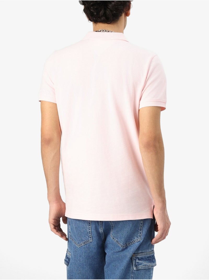 Polo Tommy jeans manches courtes Rose - Kiabi