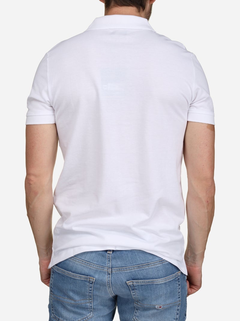 Polo Torrente col zippé Blanc - Kiabi