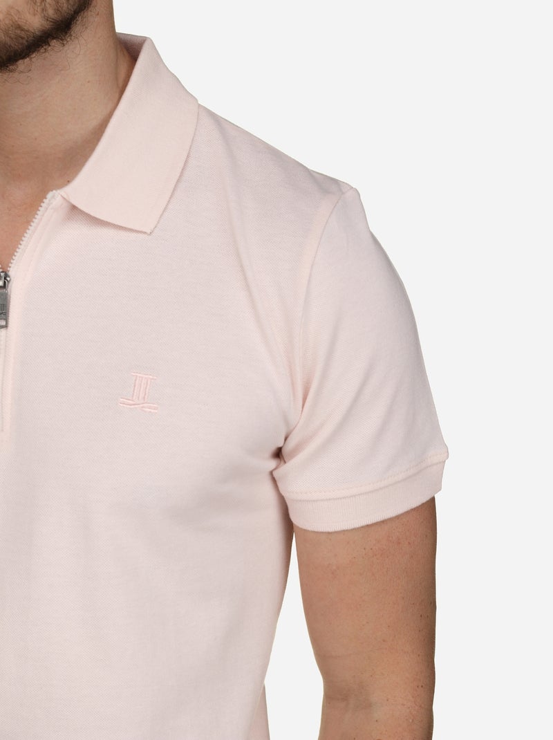 Polo Torrente col zippé Rose - Kiabi