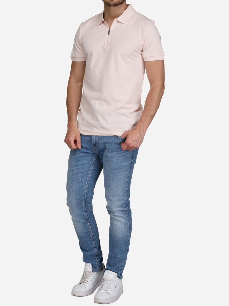 Polo Torrente col zippé Rose - Kiabi
