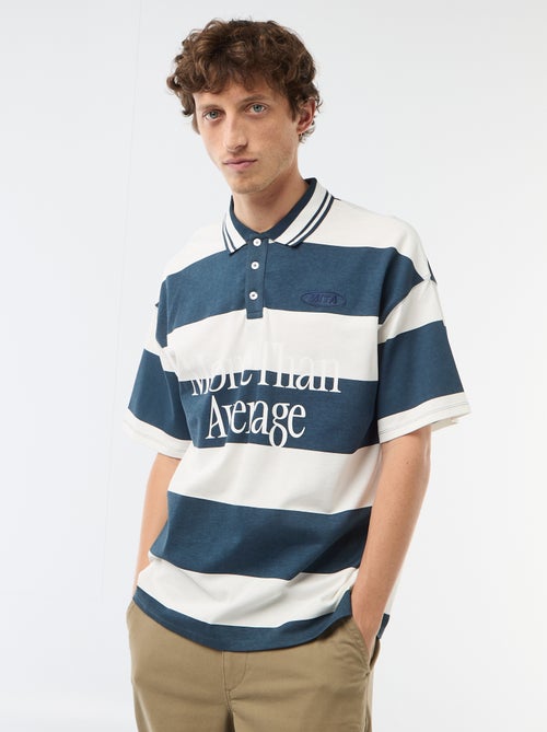 Polo type rugby à manches courtes - Kiabi