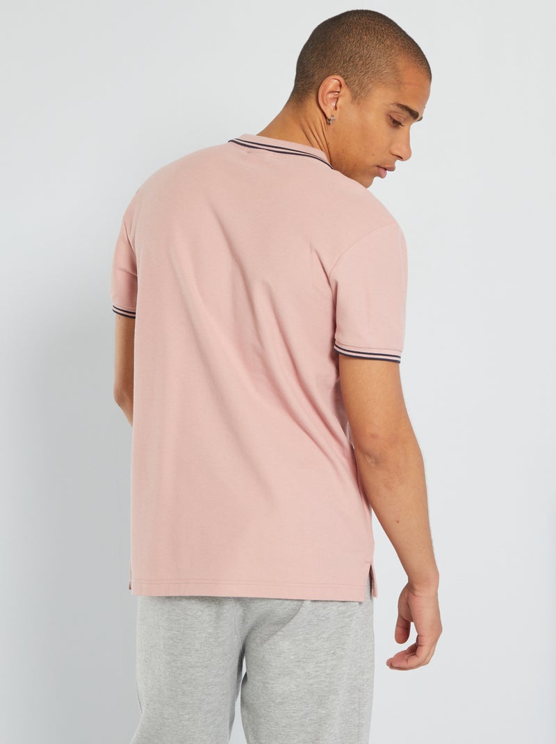 Polo 'Umbro' en maille piquée Rose - Kiabi