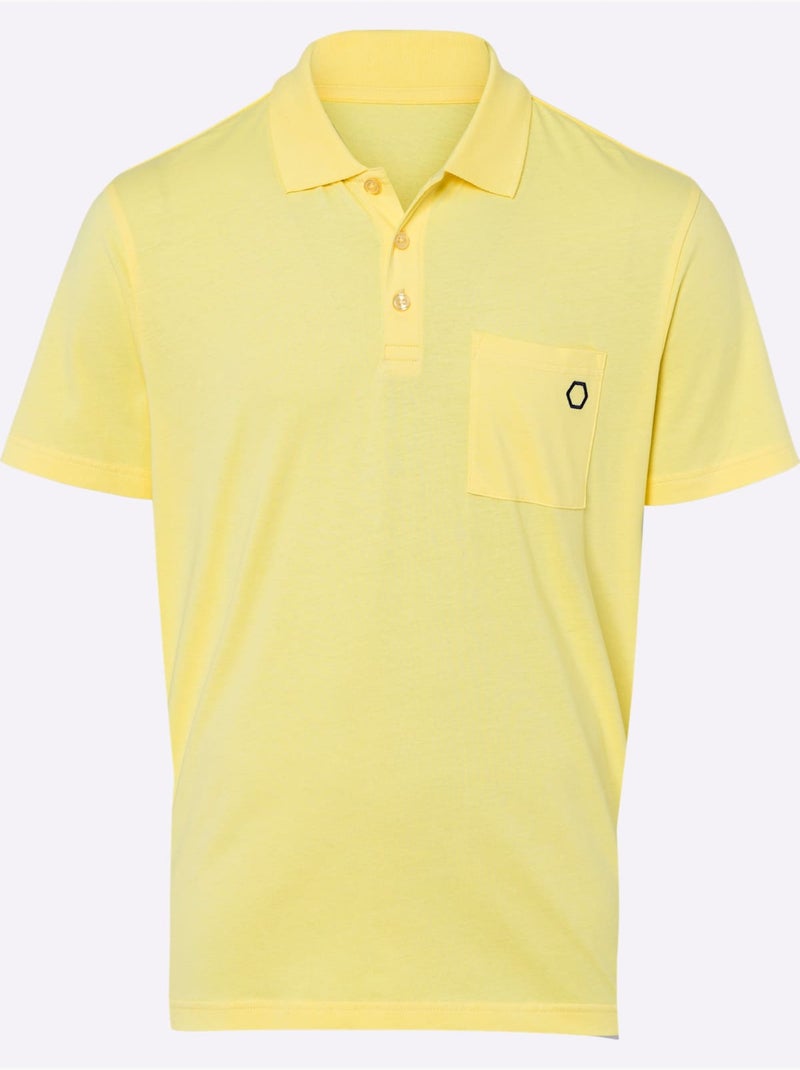 Polo Un Basique Facile à Assortir - Taille Standard - Moda Vilona Jaune citron - Kiabi