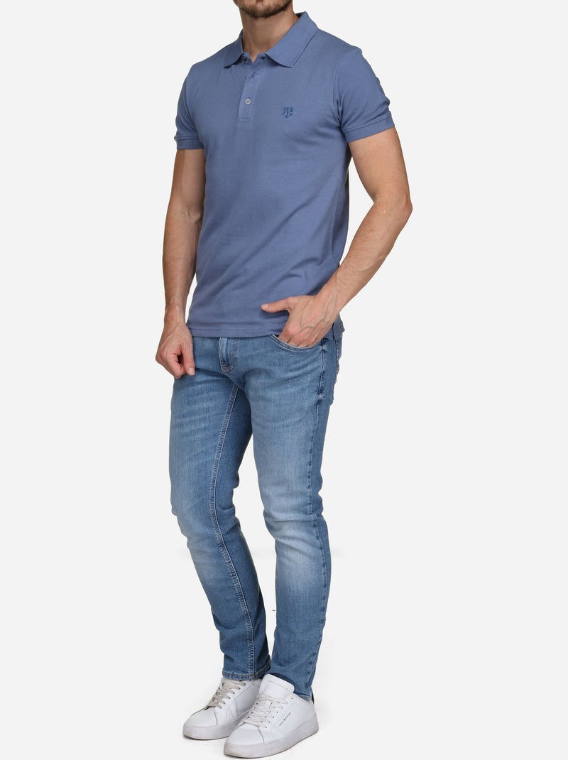 Polo uni - Bill Tornade Bleu - Kiabi