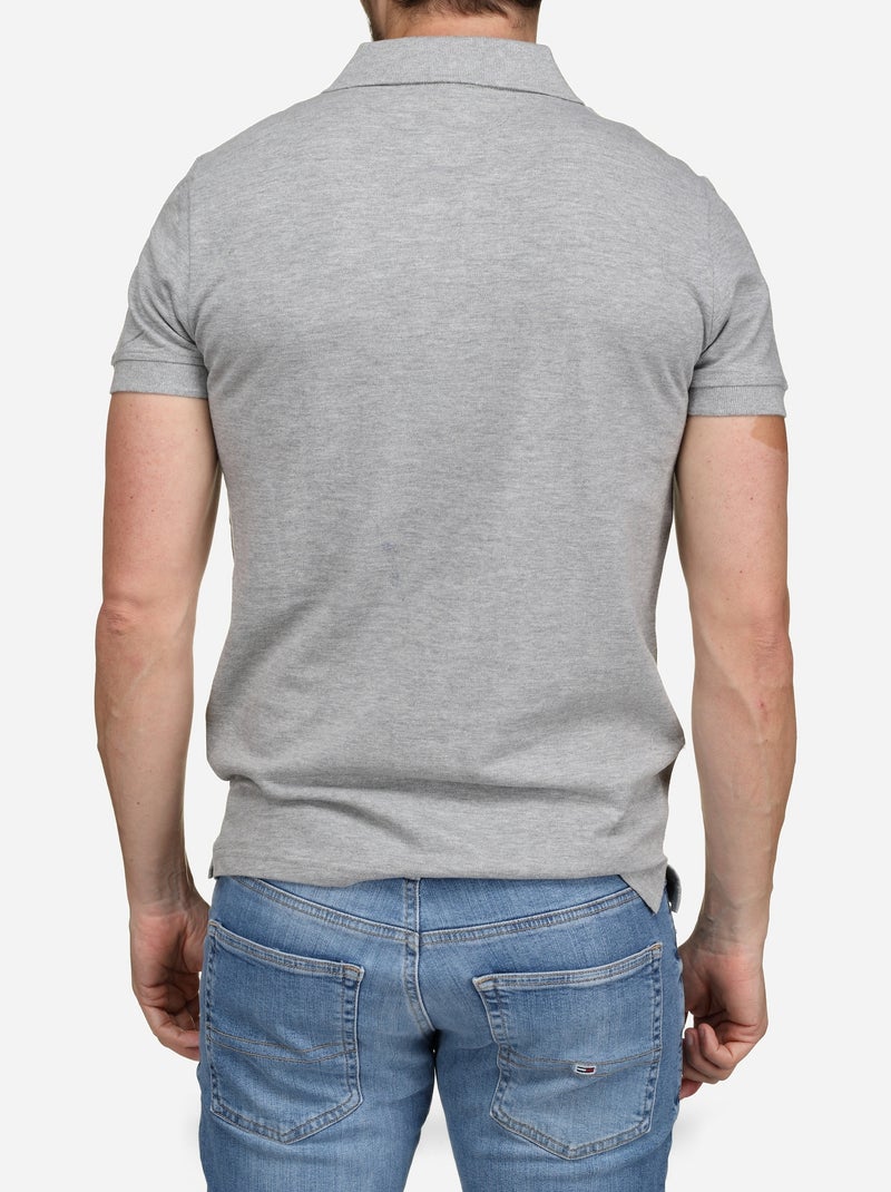 Polo uni - Bill Tornade Gris chiné - Kiabi