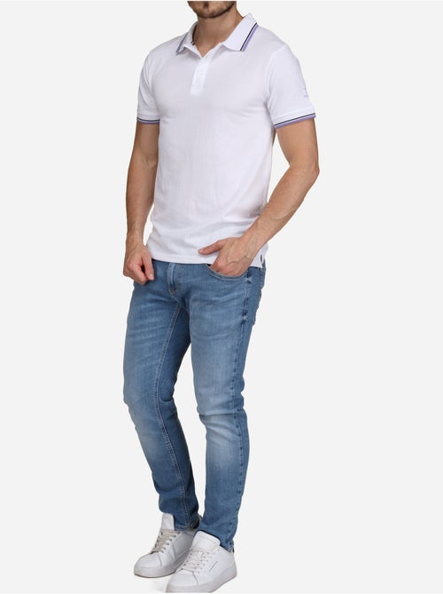 Polo uni à liseré - Torrente - Kiabi