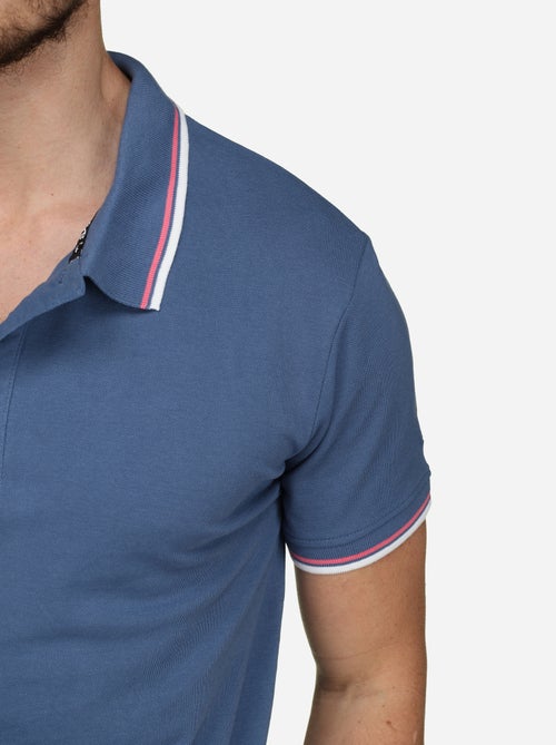 Polo uni à liseré - Torrente - Kiabi