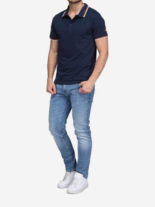 Polo uni à liseré - Torrente - Kiabi