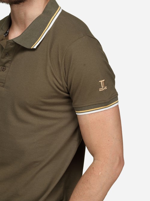 Polo uni à liseré - Torrente - Kiabi