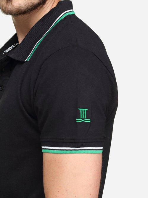 Polo uni à liseré - Torrente - Kiabi