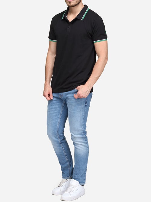 Polo uni à liseré - Torrente - Kiabi