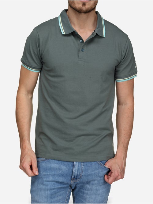 Polo uni à liseré - Torrente - Kiabi