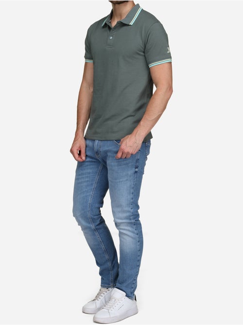 Polo uni à liseré - Torrente - Kiabi