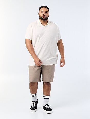 Polo uni à manches courtes