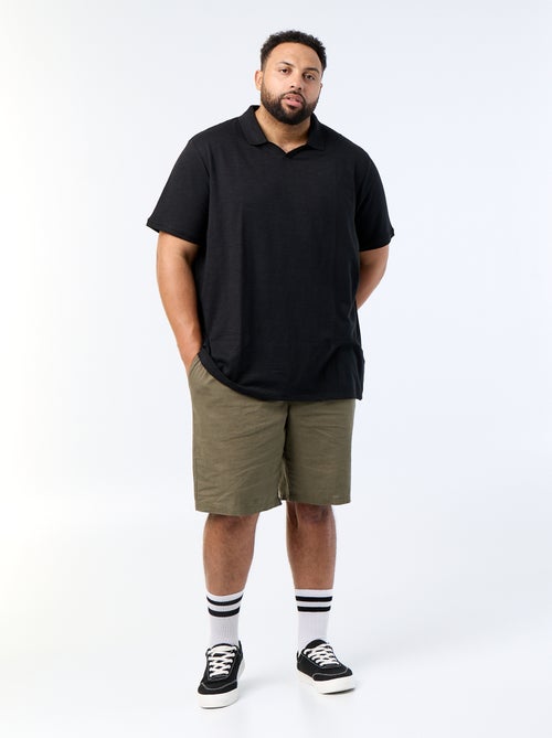 Polo uni à manches courtes - Kiabi