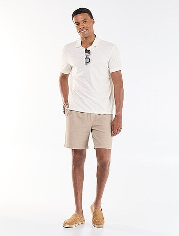 Polo uni pour homme à manches courtes