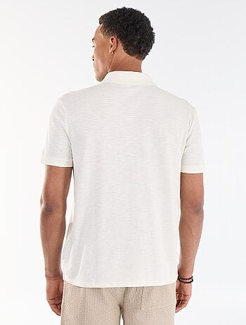 Polo uni pour homme à manches courtes