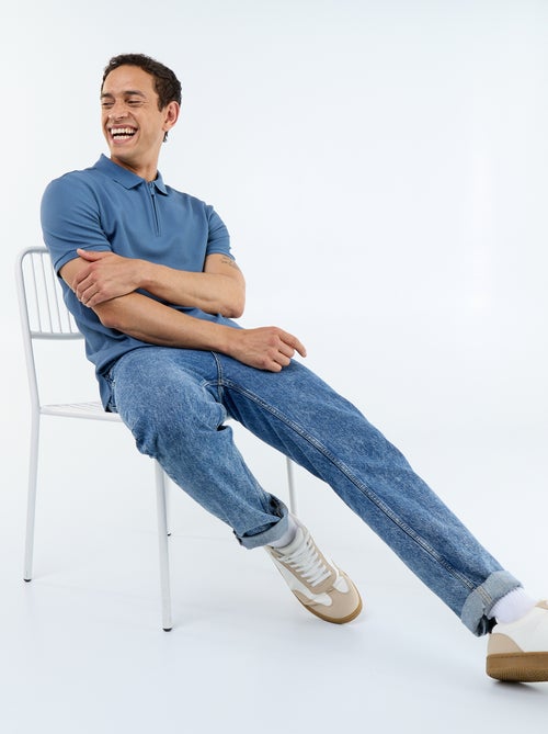 Polo uni à manches courtes pour homme - Kiabi Polo uni à manches courtes pour homme - Kiabi