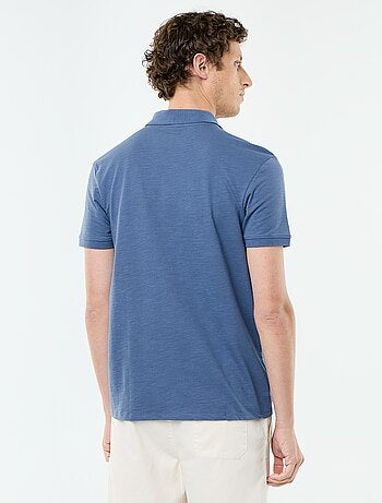 Polo uni pour homme à manches courtes