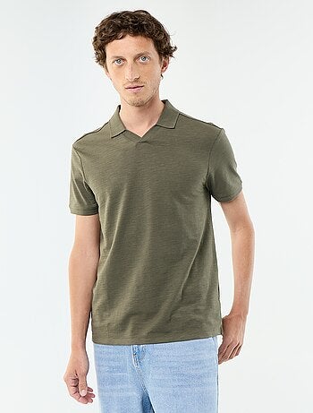Polo uni pour homme à manches courtes