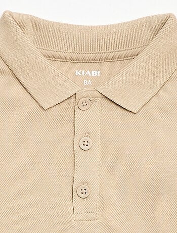 Polo uni en maille piquée