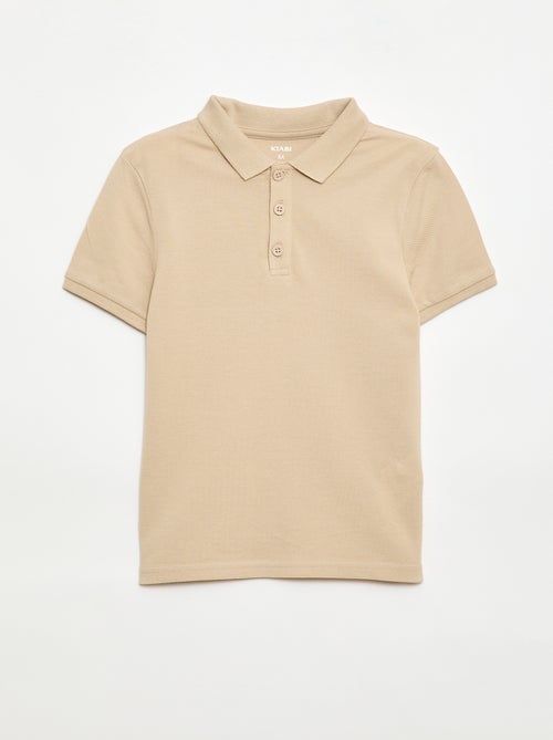Polo uni en maille piquée - Kiabi Polo uni en maille piquée - Kiabi