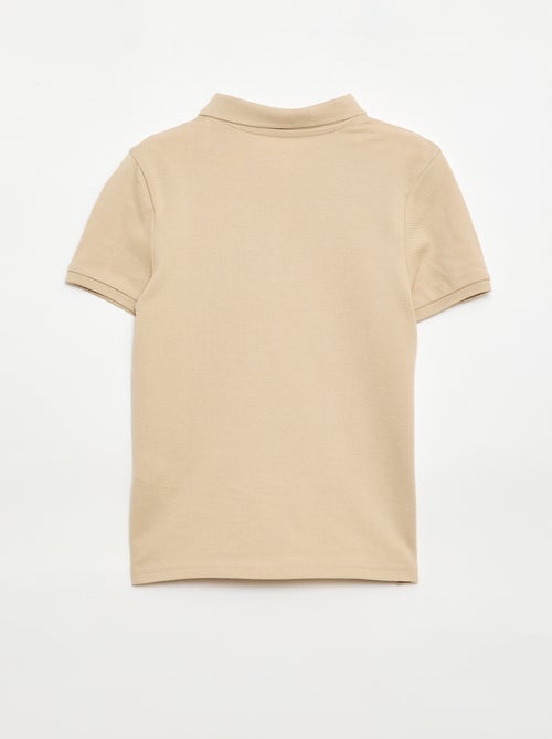 Polo uni en maille piquée - Kiabi Polo uni en maille piquée - Kiabi