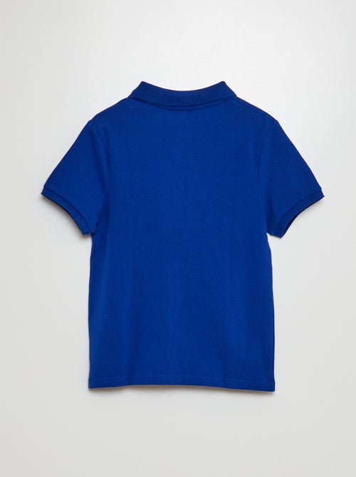 Polo uni en maille piquée - Kiabi