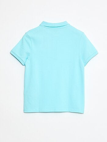 Polo uni en maille piquée