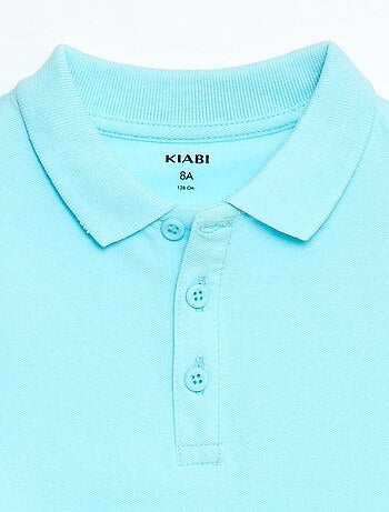 Polo uni en maille piquée