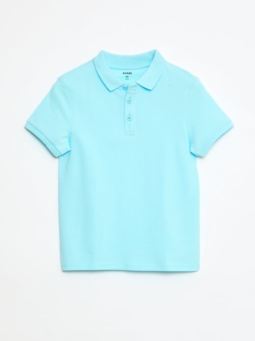 Polo uni en maille piquée - Kiabi