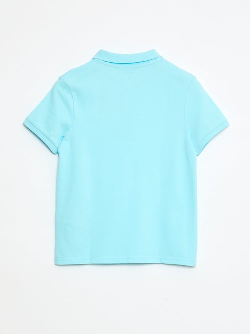 Polo uni en maille piquée - Kiabi