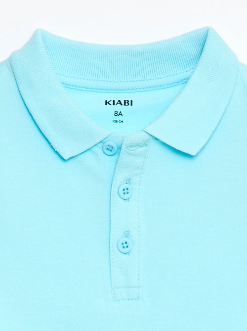 Polo uni en maille piquée - Kiabi