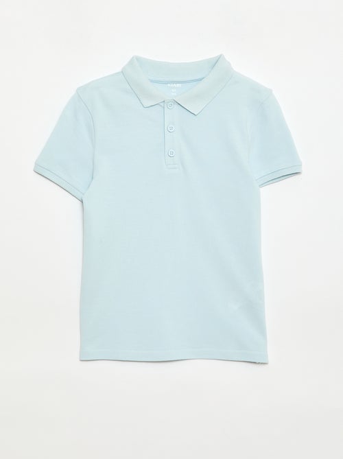 Polo uni en maille piquée - Kiabi Polo uni en maille piquée - Kiabi