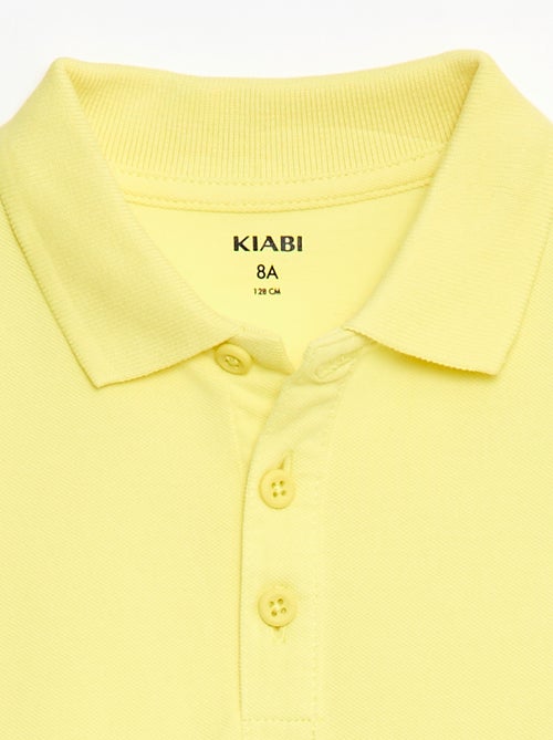Polo uni en maille piquée - Kiabi