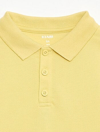 Polo uni en maille piquée