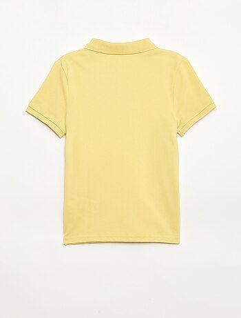 Polo uni en maille piquée