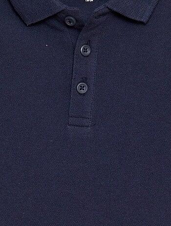 Polo uni en maille piquée