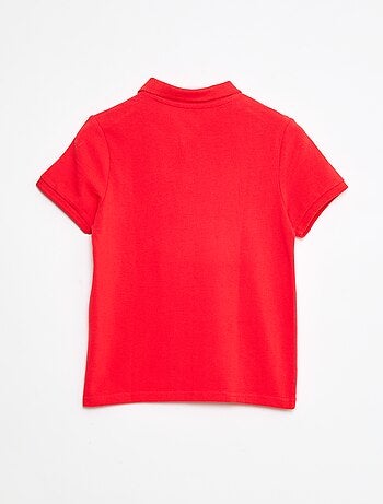 Polo uni en maille piquée