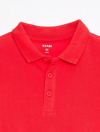 Polo uni en maille piquée