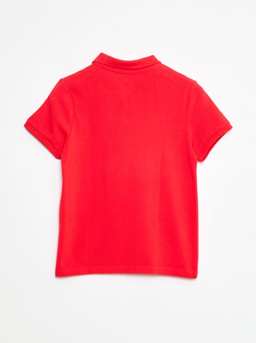 Polo uni en maille piquée - Kiabi