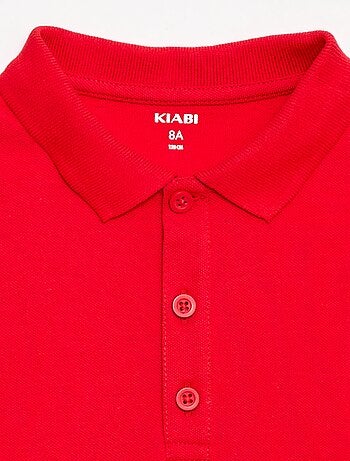 Polo uni en maille piquée