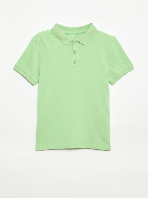 Polo uni en maille piquée - Kiabi Polo uni en maille piquée - Kiabi