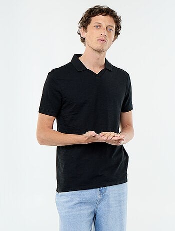 Polo uni pour homme à manches courtes