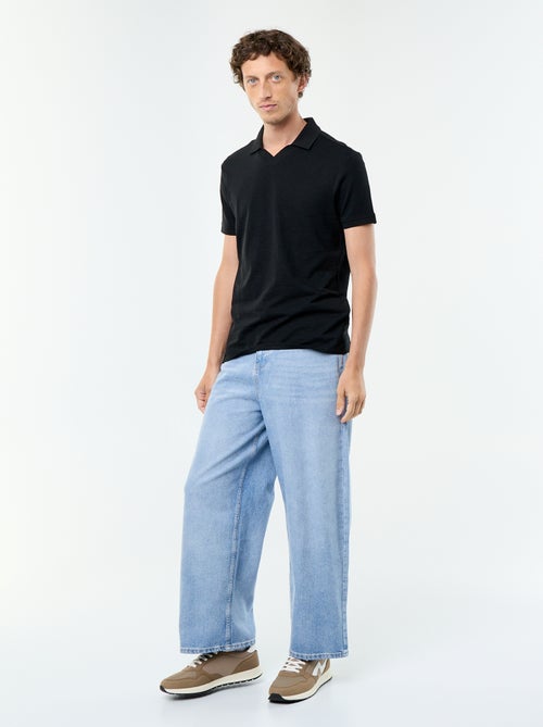 Polo uni homme à manches courtes - Kiabi