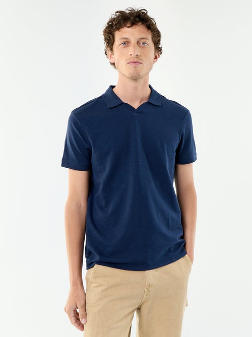 Polo uni homme à manches courtes - Kiabi