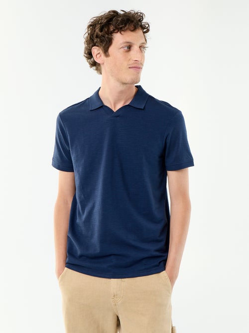 Polo uni homme à manches courtes - Kiabi