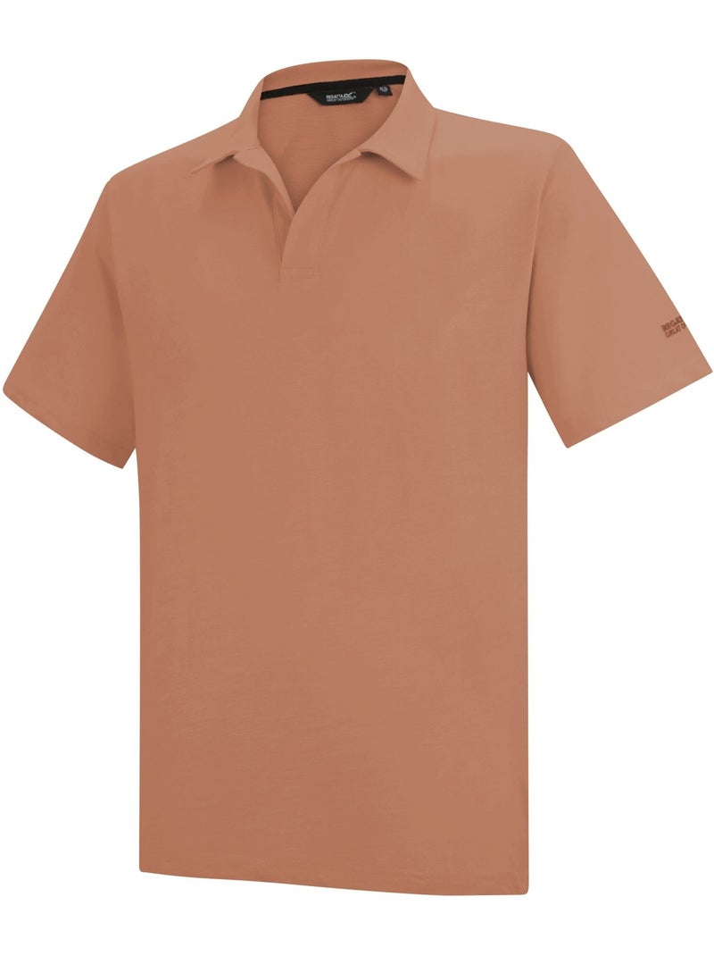 Polo uni manches courtes en coton hadvo - regatta Marron - Kiabi